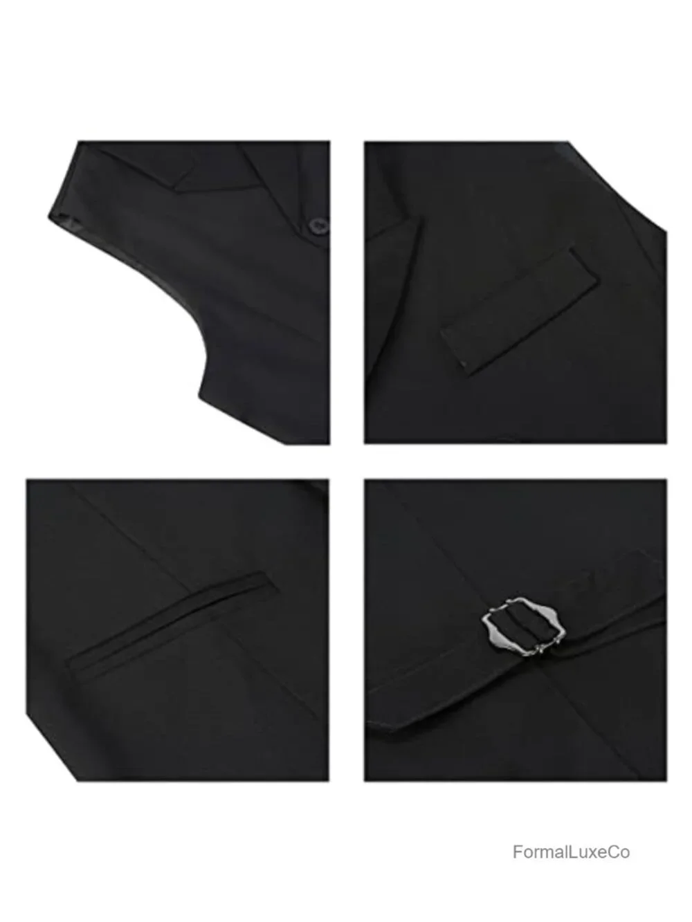Men's Double Breasted Suit Vest, Slim Fit, Polyester Blend, Wedding & Business